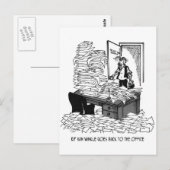 Kantoor Cartoon 2146 Briefkaart (Voorkant / Achterkant)