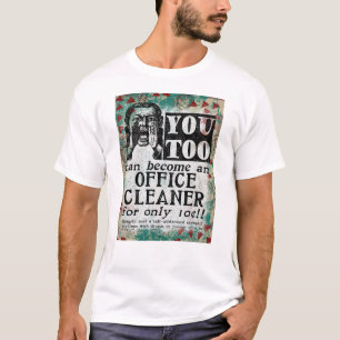 Kantoor Cleaner - Funny  Retro T-shirt
