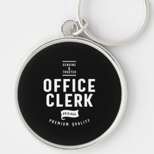 Kantoor Clerk Job Title Cadeau Sleutelhanger
