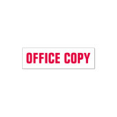 Kantoor Copy Business Supplies met voorinkt rood Zelfinktende Stempel (Design)