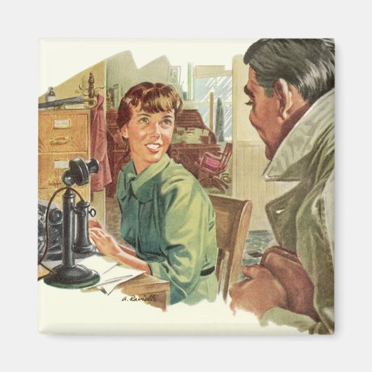  Kantoor, directie en secretaris Magneet (Voorkant)