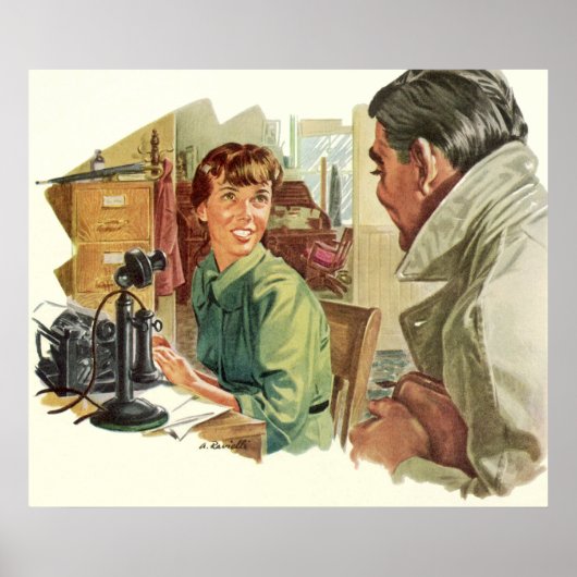 Kantoor, directie en secretaris Poster (Voorkant)