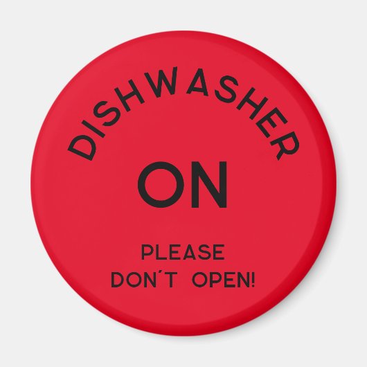 Kantoor Dishwasher Notices Magnet Magneet (Voorkant)