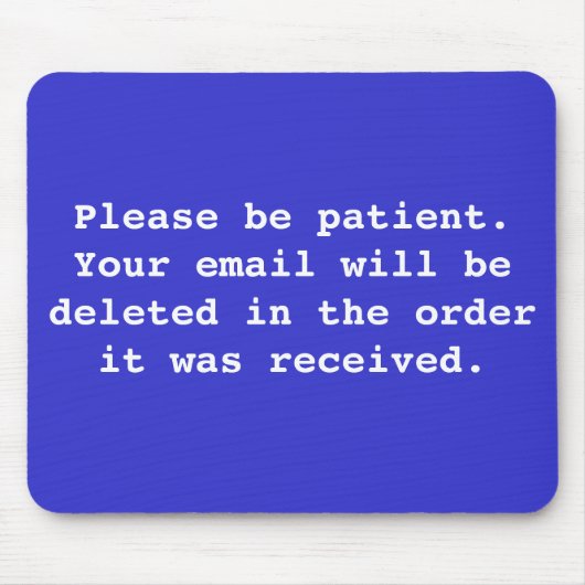 Kantoor Email Mousepad Muismat (Voorkant)