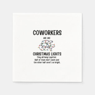 Kantoor Gag Gifts-collega's zijn als kerstverlicht Servet
