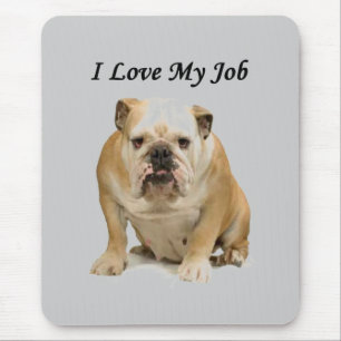 Kantoor grap Grumpy BullDog sarcastische liefde Mi Muismat
