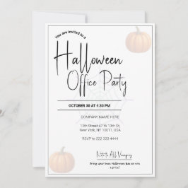 Kantoor Halloween Uitnodigingen & Uitnodiging Sjab