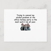Kantoor Holiday Party Humor Uitnodiging Briefkaart (Voorkant)