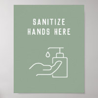Kantoor Hygiëne maakt uw handen hier Poster