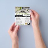 Kantoor-instelling, reinigingsservice Adverteren Flyer (Hand)