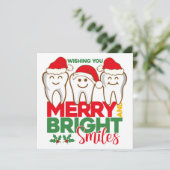 Kantoor kerstkaart plat ontwerp (Staand voorkant)