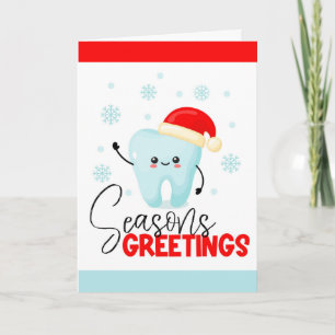 Kantoor kerstkaart tandarts feestdagen kaart