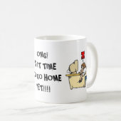 KANTOOR KOFFIE MOK "OMG! IS HET TIJD OM NAAR HUIS  (Voorkant rechts)