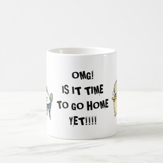 KANTOOR KOFFIE MOK "OMG! IS HET TIJD OM NAAR HUIS  (Center)