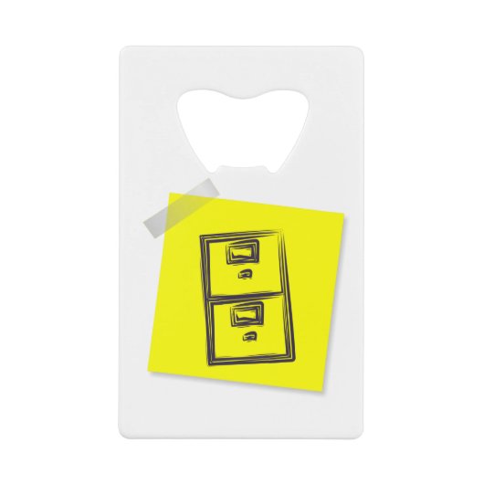 Kantoor Kredietkaart Flessenopener (Voorkant)