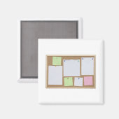 kantoor kurkbord magneet (Voorkant / Achterkant)