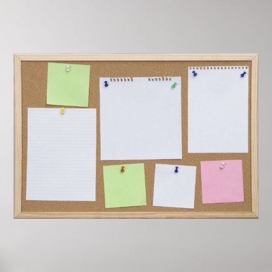 kantoor kurkbord poster (Voorkant)