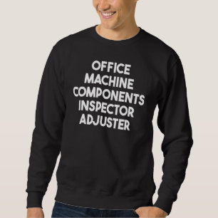 Kantoor Machine Components Inspector Richter Trui
