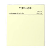 Kantoor Memo Pad (wit) Notitieblok (Voorkant)