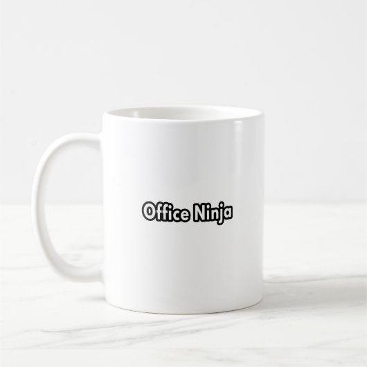 Kantoor Ninja grappige cadeaus voor administratief Koffiemok (Links)