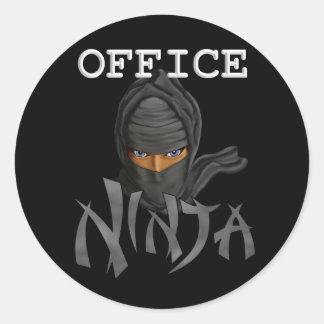 Kantoor Ninja Ronde Sticker