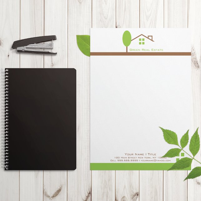 Kantoor onroerend goed persoonlijk briefhoofd (Creator heeft geüpload)