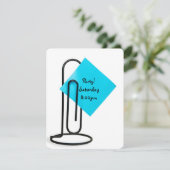 Kantoor Party Herinnering post het notitie Kaart (Staand voorkant)