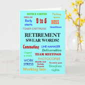 Kantoor-pensionering | Vervelende grap zweert woor Kaart (Gele Bloem)