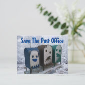 Kantoor Post opslaan Briefkaart (Staand voorkant)