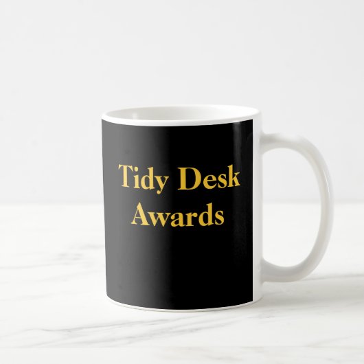 Kantoor Practical Joke Tidy Desk Funny Spoof Award Koffiemok (Rechts)