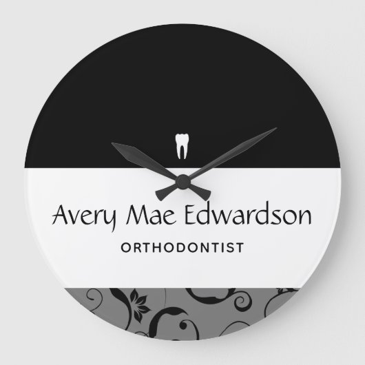 Kantoor Pro Damask Grote Klok (Voorkant)