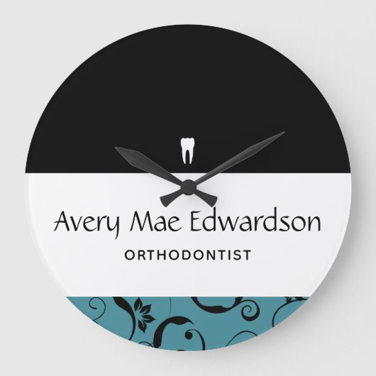 Kantoor Pro Damask Grote Klok (Voorkant)