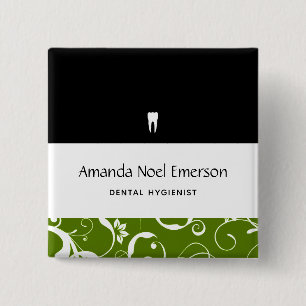 Kantoor Pro Damask Vierkante Button 5,1 Cm