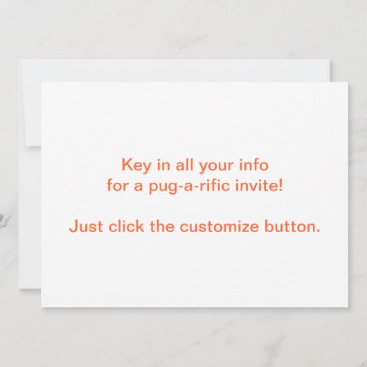 Kantoor Pug Kaart (Achterkant)