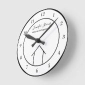 Kantoor Real Estate Chic Modern Custom Realtor Ronde Klok (Hoek)