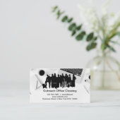 Kantoor Reinigingsdiensten Visitekaartjes (Staand voorkant)