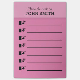 Kantoor roze Post-it® notitie PERSONALIZE Post-it® Notes