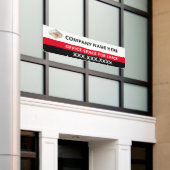 Kantoor ruimte aanpassen voor leaseback-ups spandoek (Buitenkant Gebouw)