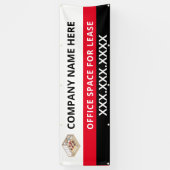 Kantoor ruimte aanpassen voor leaseback-ups spandoek (Verticaal)