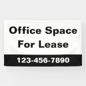 Kantoor Ruimte voor Lease Zakelijk Telefoonnummer Spandoek (Horizontaal)