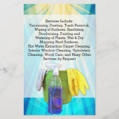 Kantoor Schoonmaak Service Flyer van Vibrant Ray B (Achterkant)