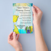 Kantoor Schoonmaak Service Flyer van Vibrant Ray B (Hand)