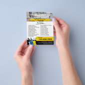 Kantoor schoonmaken van het huis - promotie flyer (Hand)