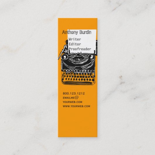 Kantoor  schrijfmachine - Professionele tekenfunct Mini Visitekaartje (Voorkant)