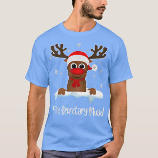 Kantoor secretaris-generaal Rindeer Santa Hat Chri T-shirt