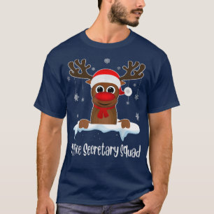 Kantoor secretaris-generaal Rindeer Santa Hat Chri T-shirt