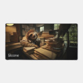 Kantoor Sloth gepersonaliseerd Bureaumat (Voorkant)