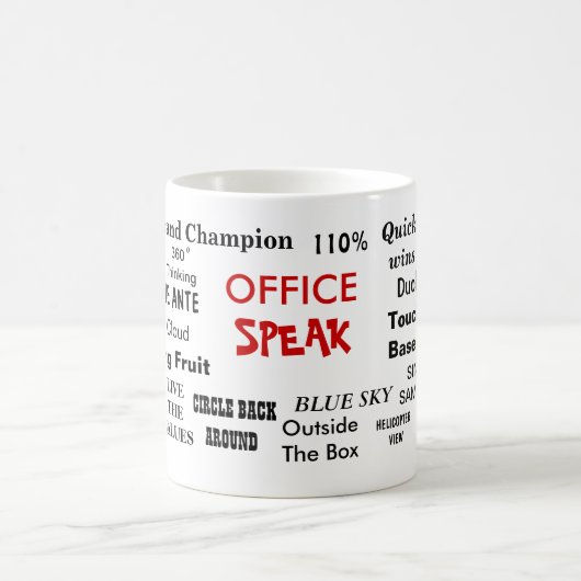 Kantoor Speak Management Jargon Office Humor Koffiemok (Center)