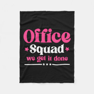 Kantoor Squad We Get It Done Terug naar School Hap Fleece Deken