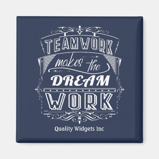 Kantoor teamwerk Motivatie Magneet (Voorkant)